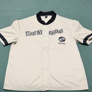 SHEIN Beige and Black Casual Men's Shirt